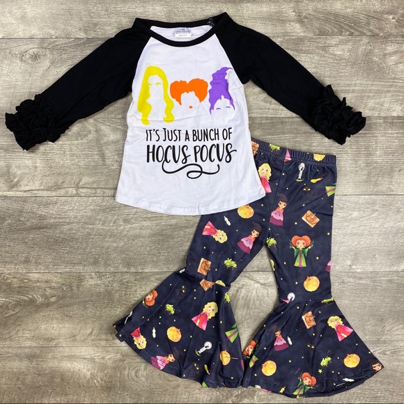Halloween tutu outfit girl|Hocus Pocus shirt|Long sleeve|short sleeve Hocus Pocus|Girls Halloween outfit